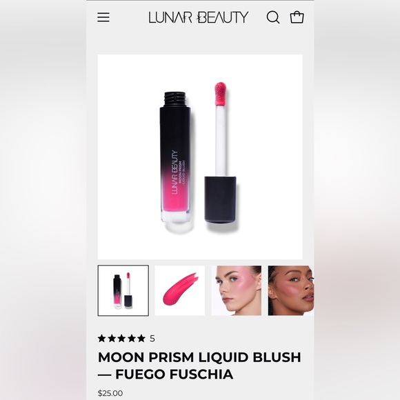 Lunar Beauty Moon Prism Liquid Blush - Picture 1 of 3